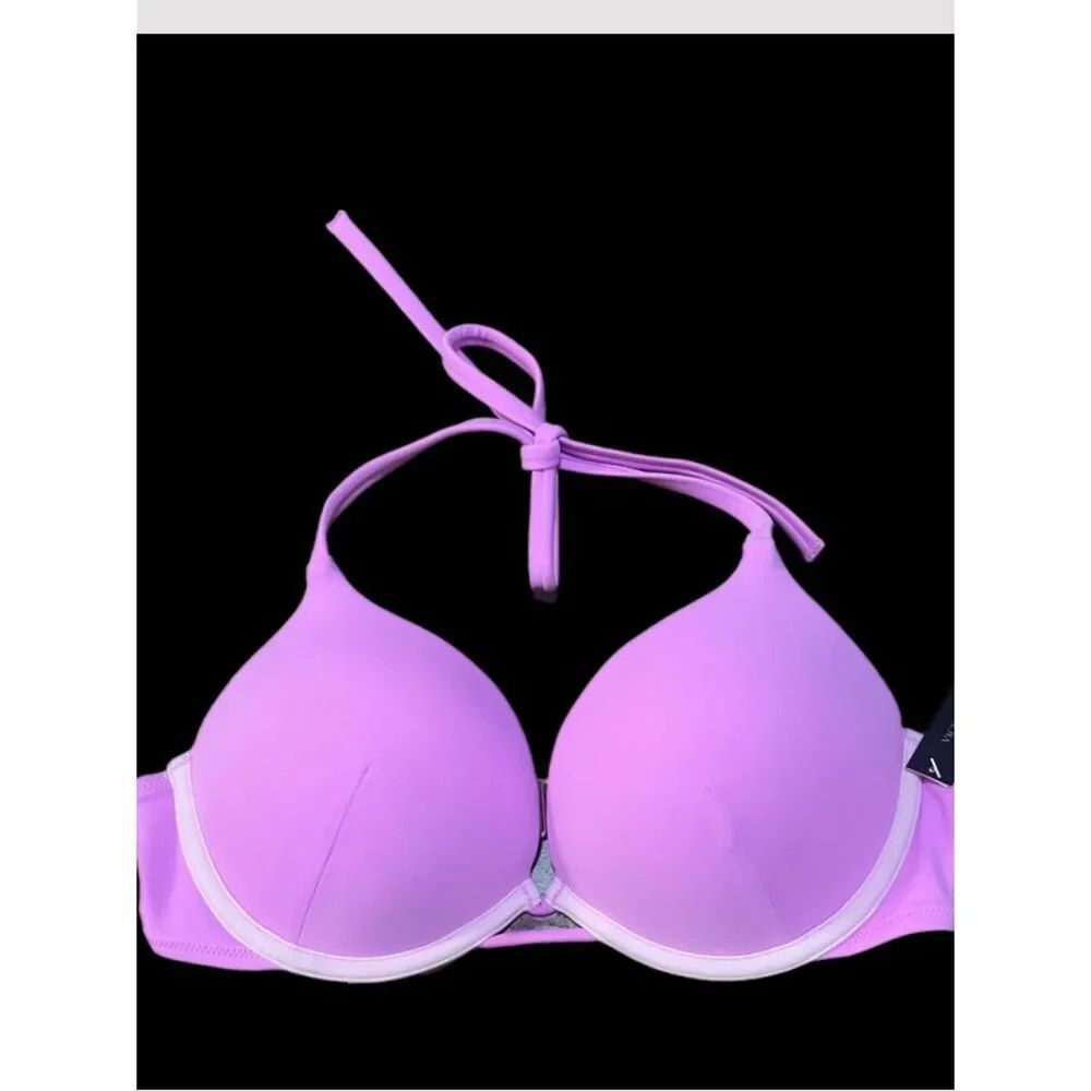 Victorias Secret Swim Bombshell Add-2-Cups Push Up Padded Bikini Top Bra 34B